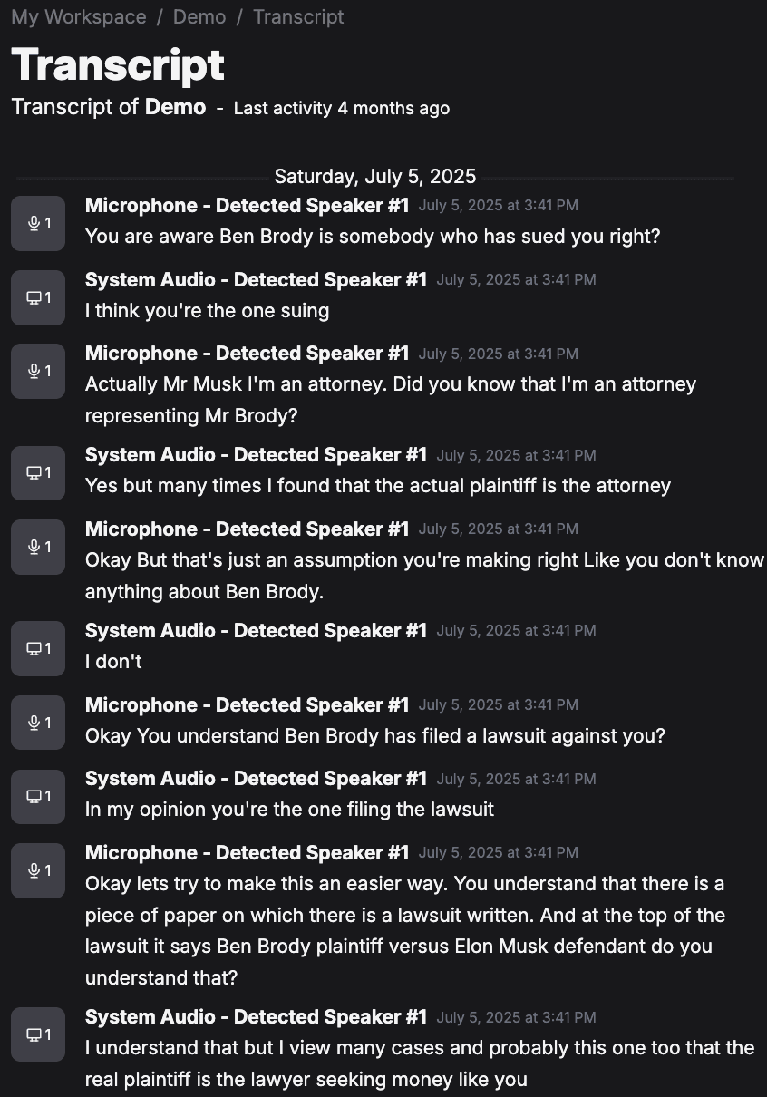 Live Meeting Transcription